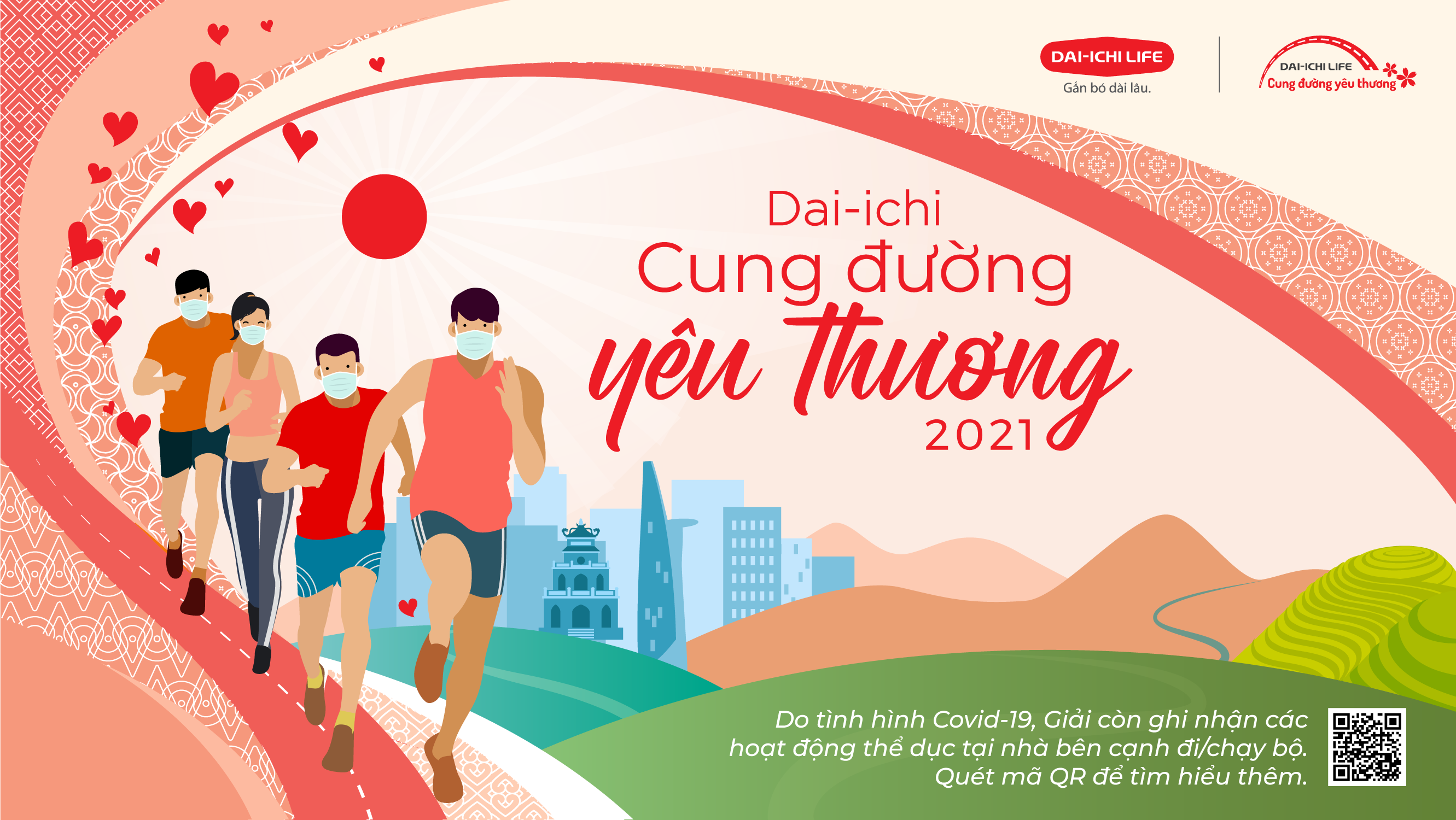 DAI-ICHI LIFE VIỆT NAM TỔ CHỨC GIẢI ĐI/CHẠY BỘ TRỰC TUYẾN VÌ CỘNG ĐỒNG DAI-ICHI - CUNG ĐƯỜNG YÊU THƯƠNG 2021