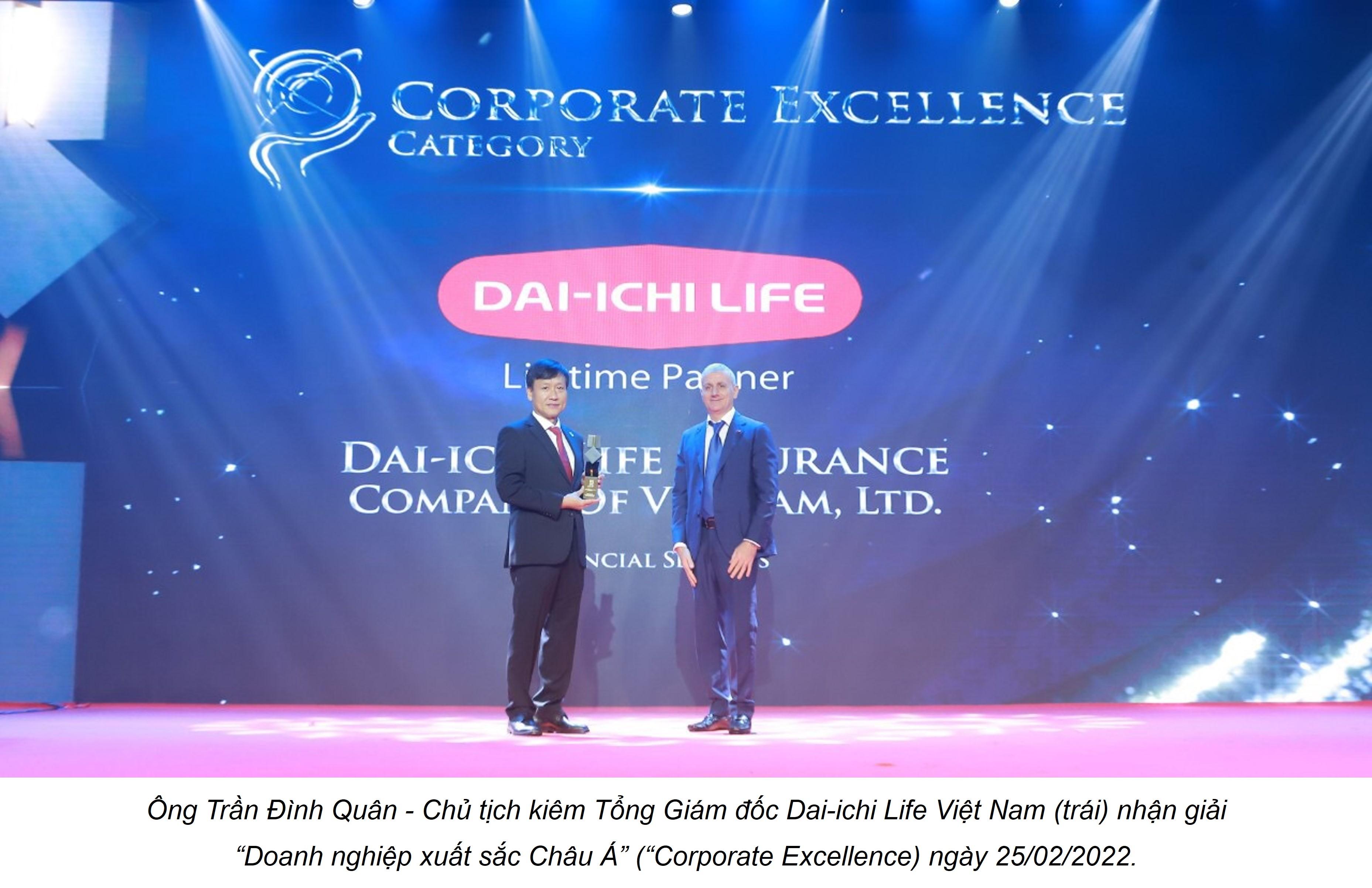 Dai-ichi Life Việt Nam xuất sắc nhận hai giải thưởng lớn tại Châu Á - Asia Pacific Enterprise Awards 2021