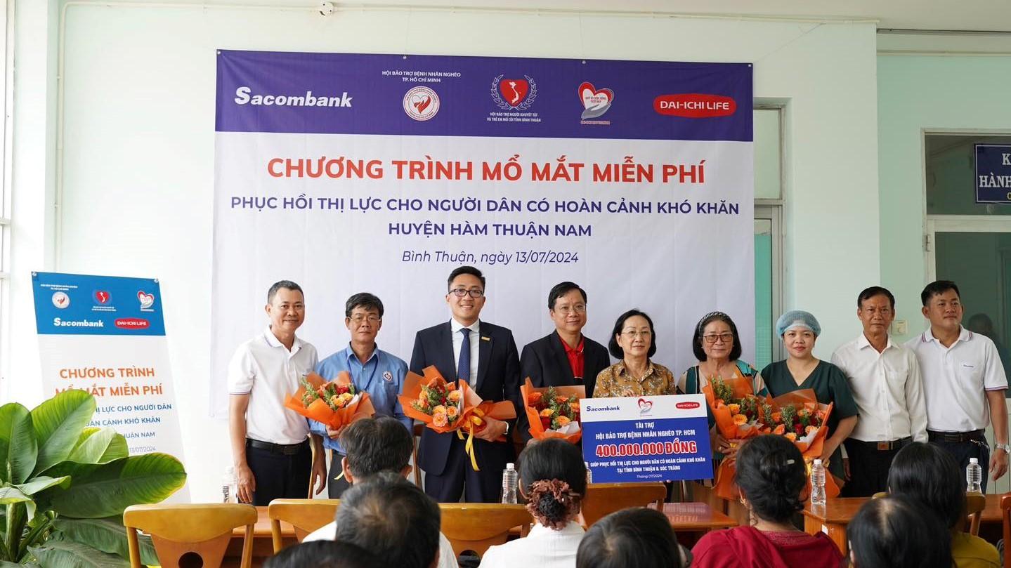 Dai-ichi Life Việt Nam và Sacombank phối hợp triển khai Chương trình “Đem ánh sáng cho người nghèo” tại Tỉnh Bình Thuận